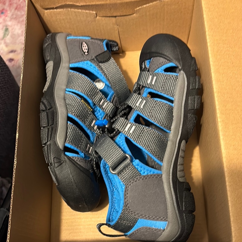 Keen Youth Blue and Black Outdoor Sandals